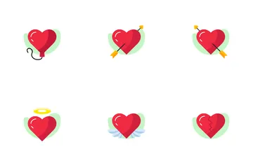 Valentinstag Herz Symbolpack