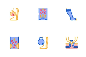 Varicose Veins Disease Icon Pack