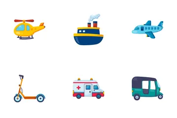 Varios tipos de vehículos Paquete de Iconos