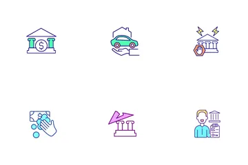 Various Banking Services Icon Pack