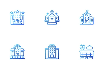 Various Buildings Icon Pack