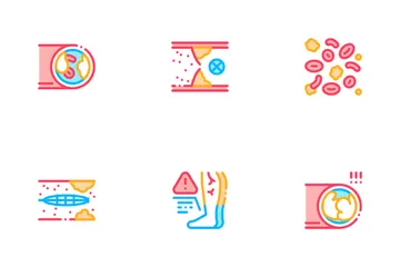 Vaso de aterosclerosis Icon Pack