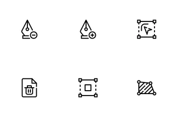 Vector Editing Tools Icon Pack