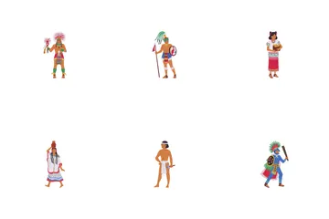 Vector Set Of Aztecs And Maya Icon Pack