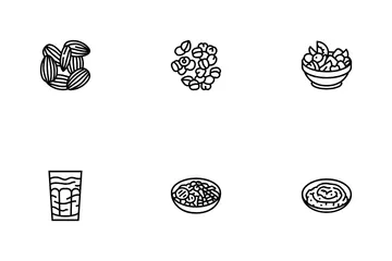 Vegan Food Fresh Organic Icon Pack