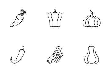 Vegetable And Fruit Icon Pack