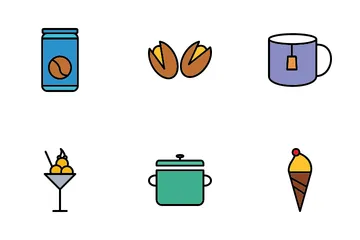 Vegetables And Fruits Icon Pack