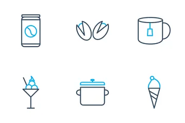 Vegetables And Fruits Icon Pack