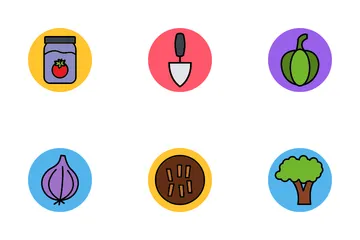 Vegetables And Fruits Icon Pack