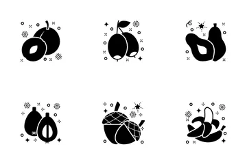 Vegetables And Fruits Icon Pack