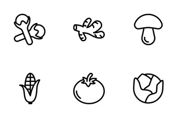 Vegetables And Seeds Icon Pack