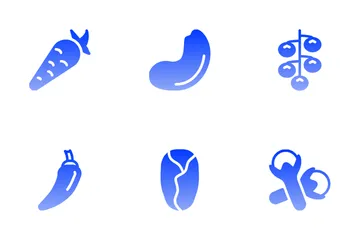 Vegetables And Seeds Icon Pack