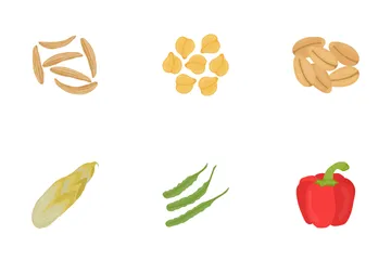 Vegetables Flat Icons Icon Pack