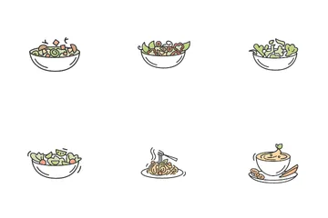 Vegetarian Food Icon Pack