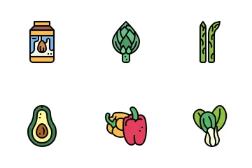 Vegetarier Symbolpack