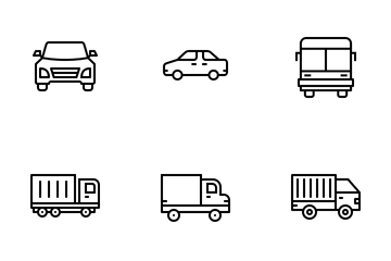 Vehicle And Transport Icon Pack