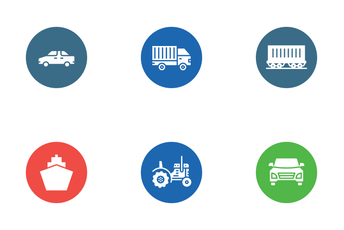 Vehicle And Transport Icon Pack