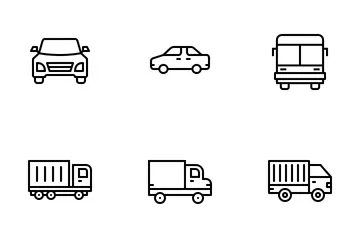 Vehicle And Transport Icon Pack