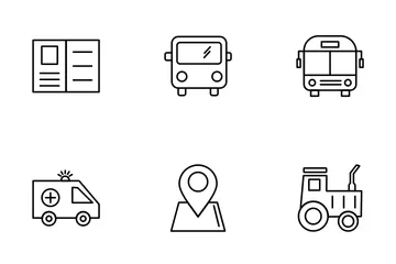 Vehicle And Transport Icon Pack