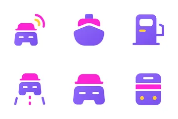 Vehicle And Transportation Icon Pack