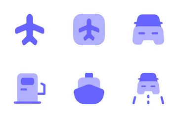 Vehicle And Transportation Icon Pack