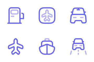 Vehicle And Transportation Icon Pack