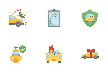 Vehicle Insurance Icon Pack