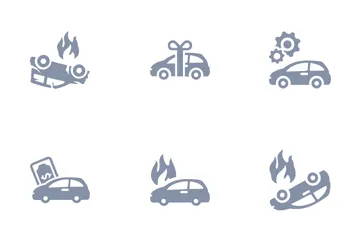 Vehicle Insurance Icon Pack