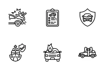 Vehicle Insurance Icon Pack