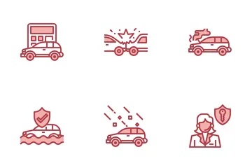 Vehicle Insurance Icon Pack