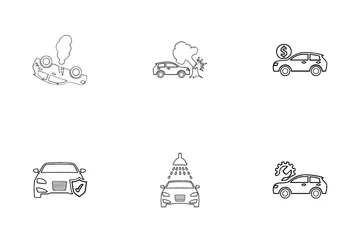 Vehicle Insurance Icon Pack