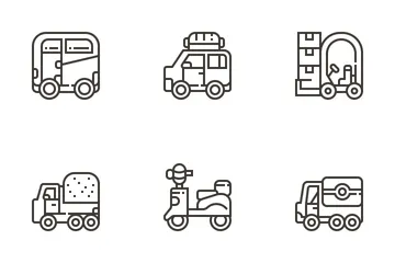 Vehicle Side View Icon Pack
