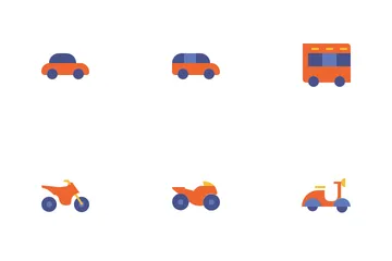 Vehicle & Transportation Icon Pack