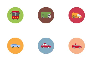 Vehicles And Transport Icon Pack