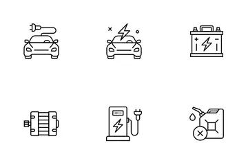 Véhicule électrique Pack d'Icônes