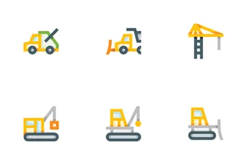 Vehículo de construcción Paquete de Iconos