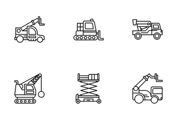 Vehículos Industriales Paquete de Iconos