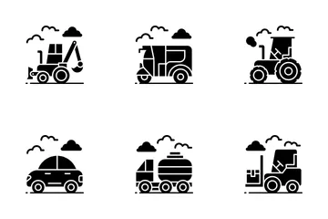 Veículo de transporte Pacote de Ícones