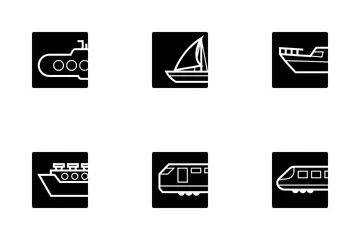 Veículos de transporte Icon Pack