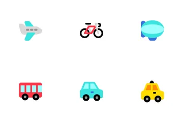 Transportes e Veículos Icon Pack