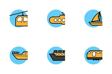 Veículos de transporte Icon Pack