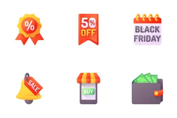 Vendredi noir Pack d'Icônes