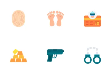 Verbrechen und Recht Symbolpack