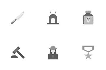 Kriminalermittlung Symbolpack