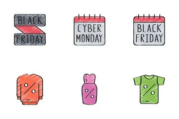 Schlussverkauf (Black Friday) - Sketchy Symbolpack