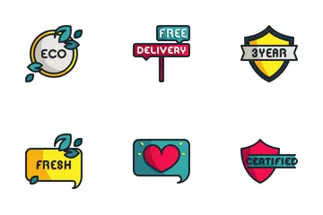 Verkaufsabzeichen Symbolpack