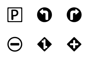 Verkehrsschilder Icon Pack