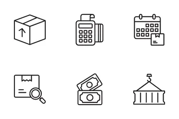 Versand und Logistik Symbolpack