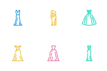 Vestido de noiva Icon Pack