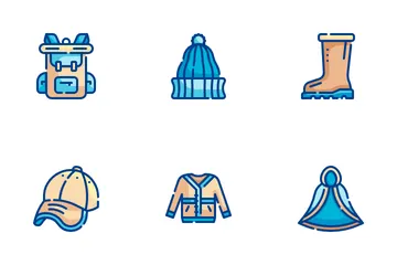 Accessoires de vêtements d'automne Pack d'Icônes